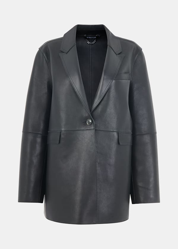 Black Katrina Clean Bonded Blazer