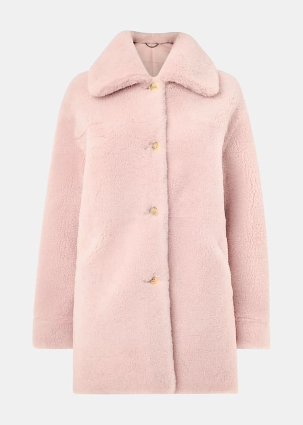 Pink Mia Shearling Coat