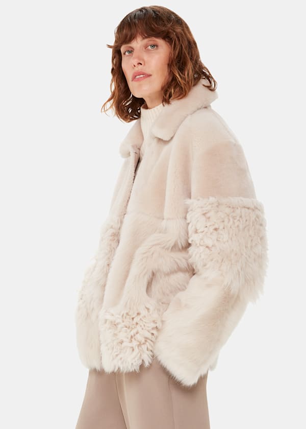Shearling coats womens uk store