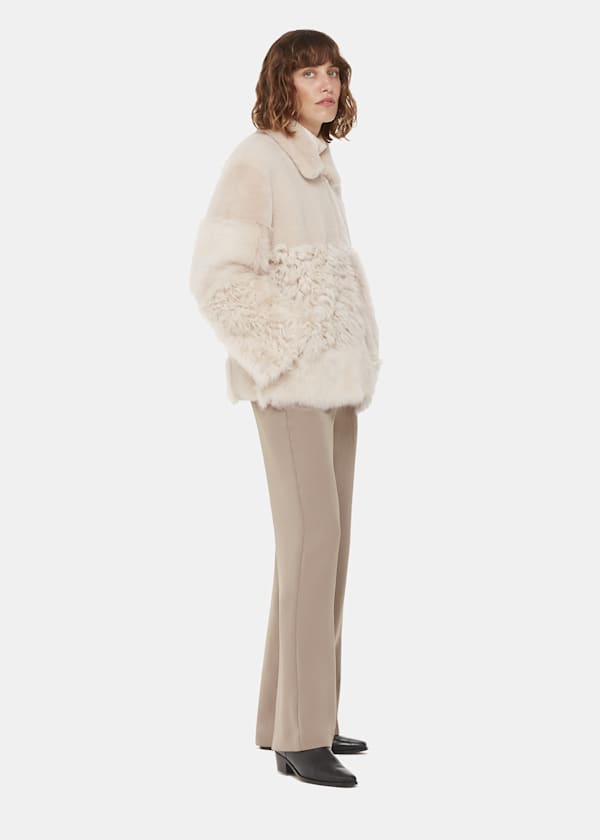 Ivory Hema Shearling Coat