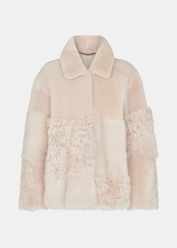 Ivory Hema Shearling Coat