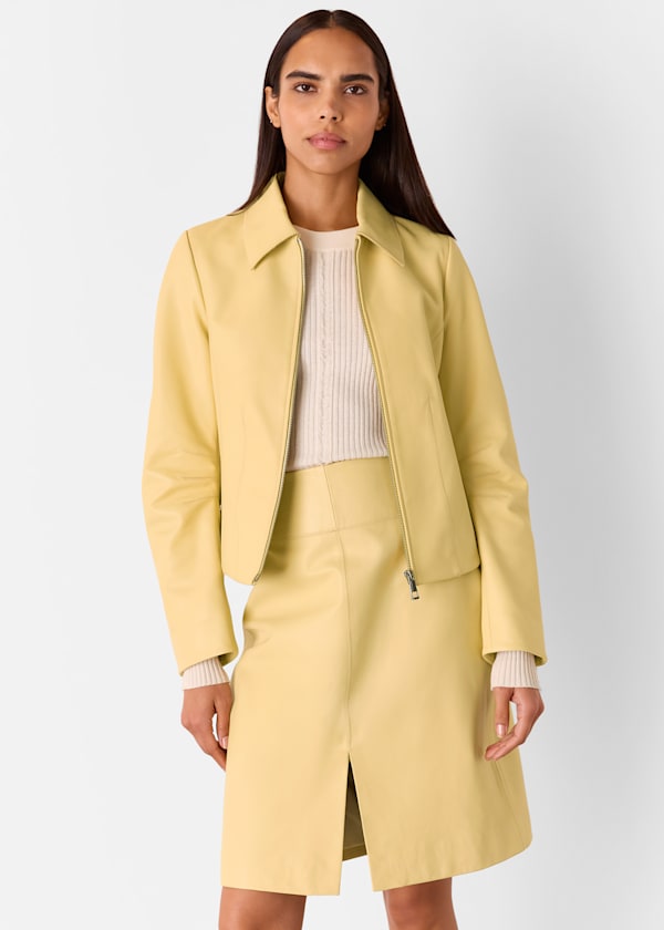 Butter Clean Fitted Leather Jacket