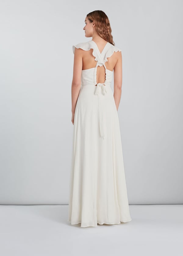 White Eve Silk Wedding Dress