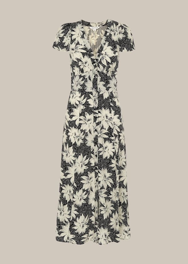Starburst Floral Print Dress