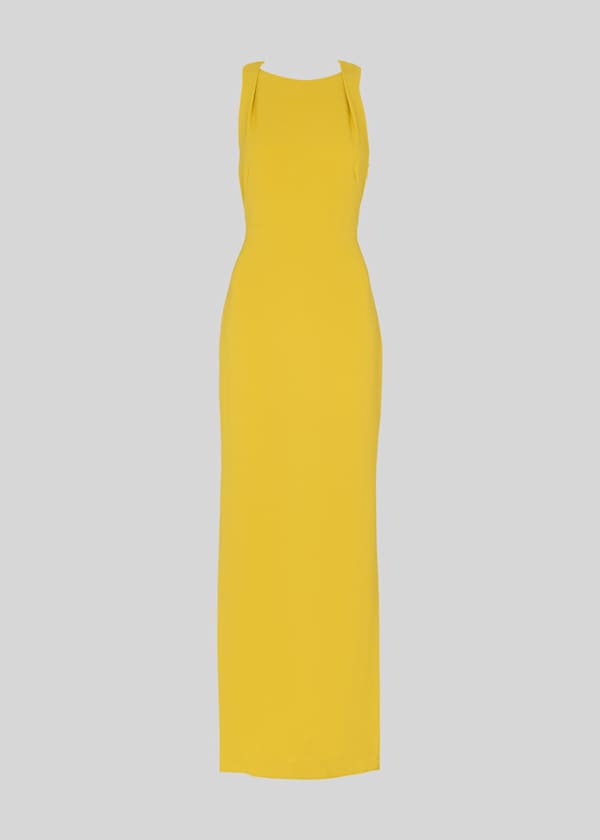 Yellow Tie Back Dress