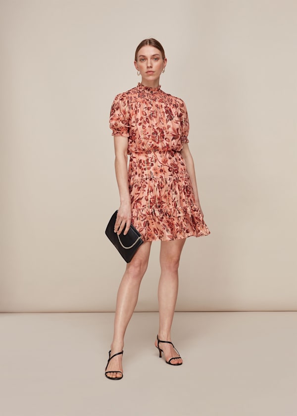 Pink Sophia Prairie Silk Dress