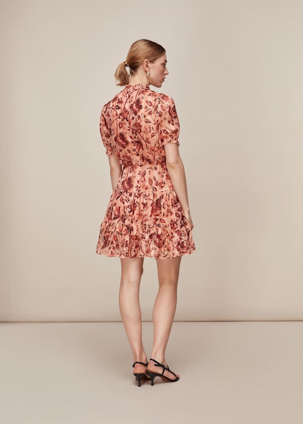 Pink Sophia Prairie Silk Dress