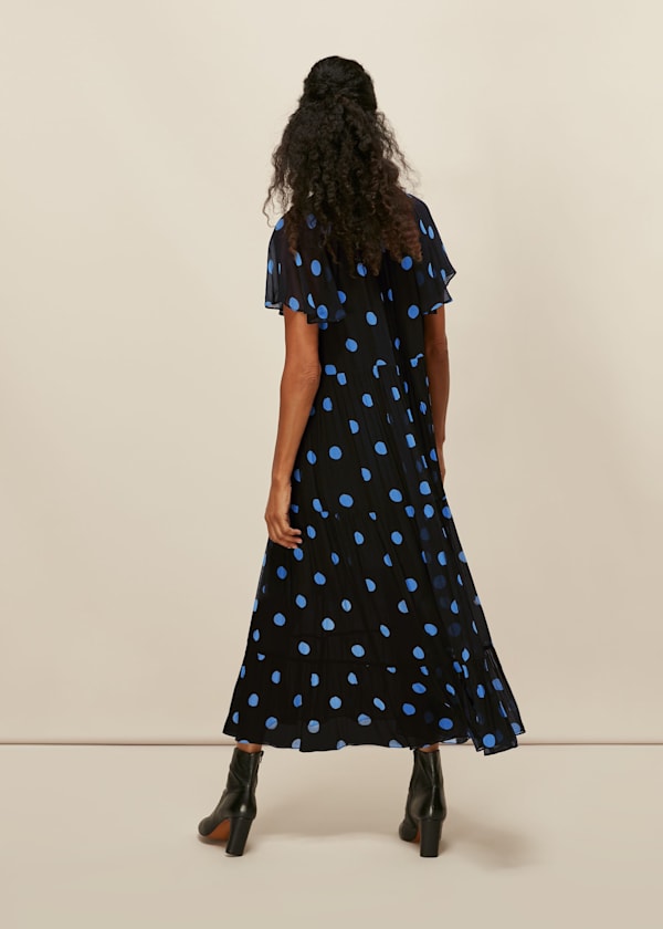 Black Margie Spot Dress