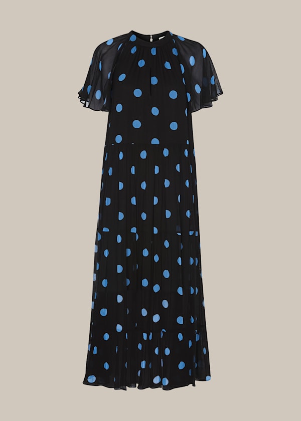 Black Margie Spot Dress