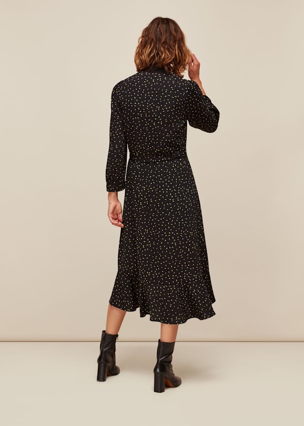 Multicolour Bright Bud Print Wrap Dress