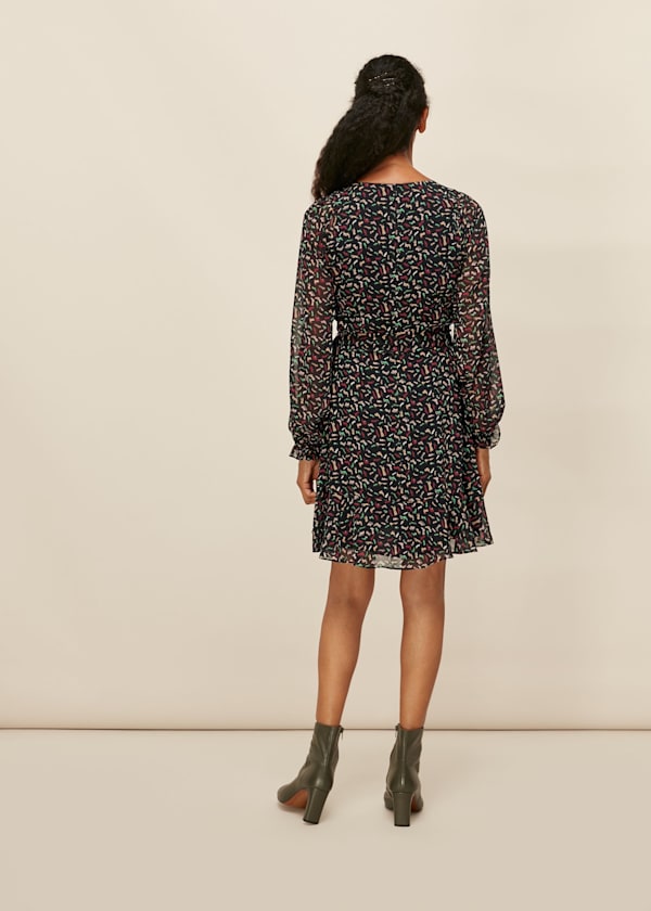 Multicolour Shoe Print Dress