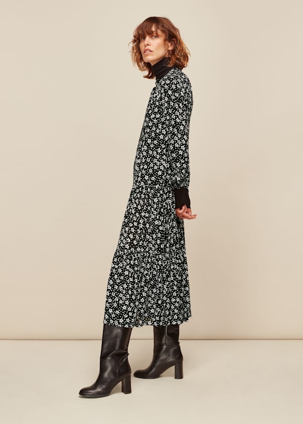 Daisy Spot Trapeze Dress