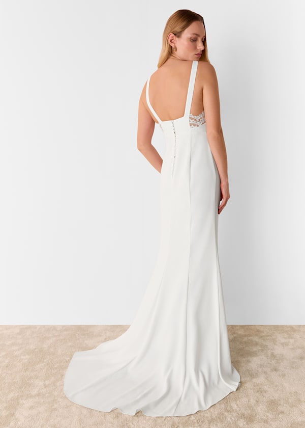 Ivory Lina Lace Insert Wedding Dress