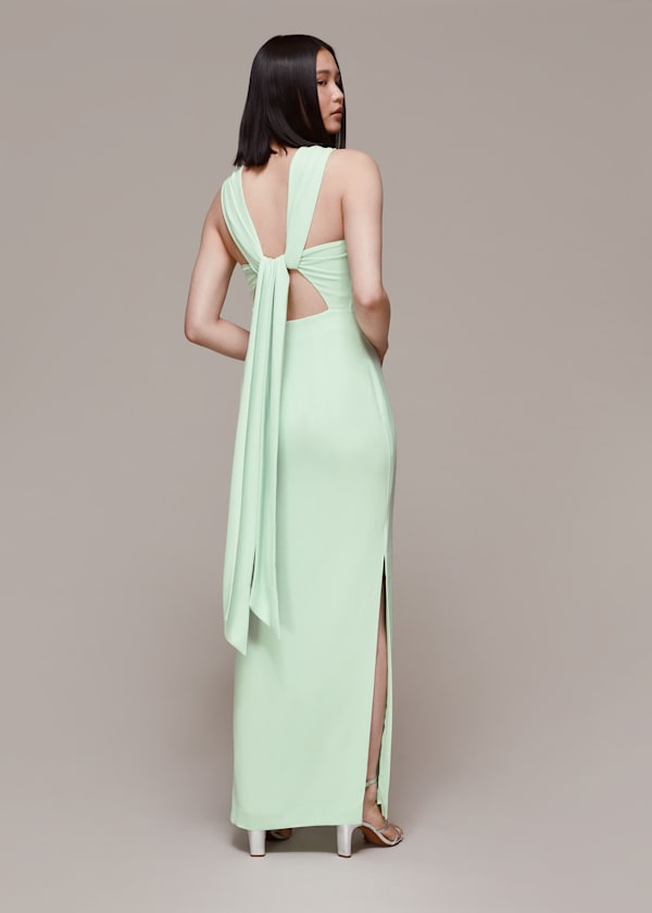 Mint Tie Maxi Dress