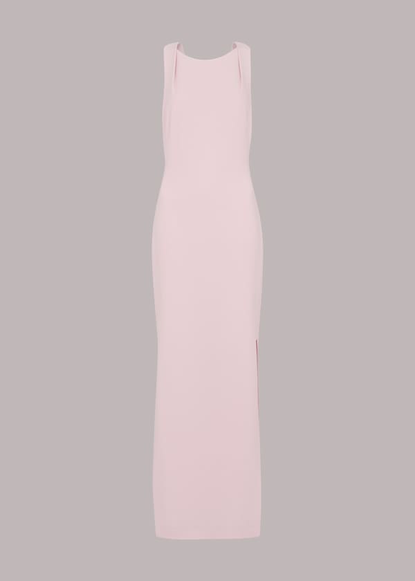 Pale Pink Tie Back Dress
