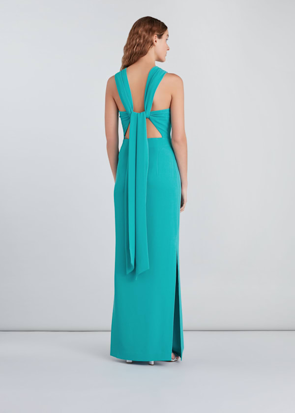 Turquoise Tie Back Dress
