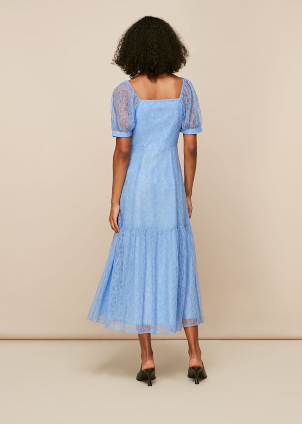 Blue Lace Corset Dress