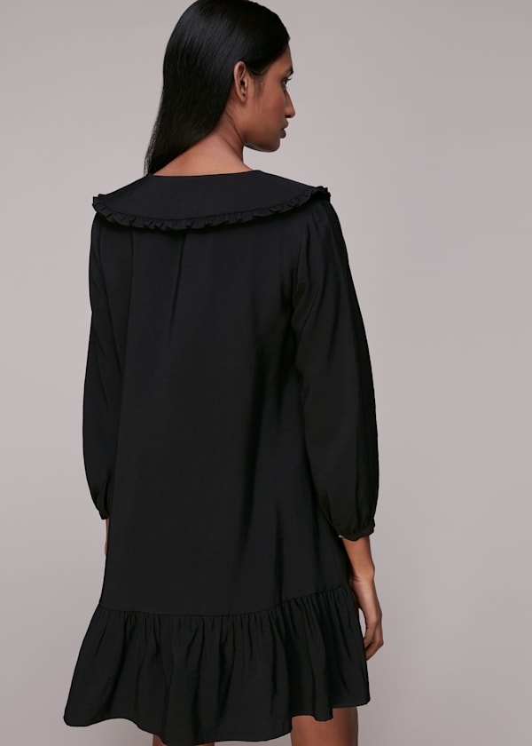 Black Emery Collar Detail Dress