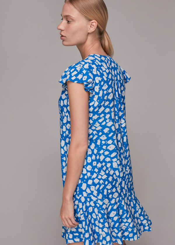 Blue Brushmark Daisy Print Dress