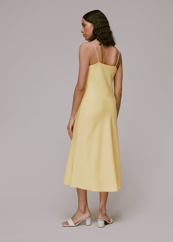 Yellow Dagma Satin Cami Dress