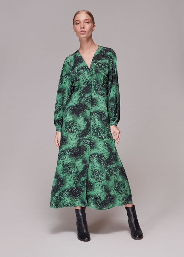 Photographic Animal Silk Dress