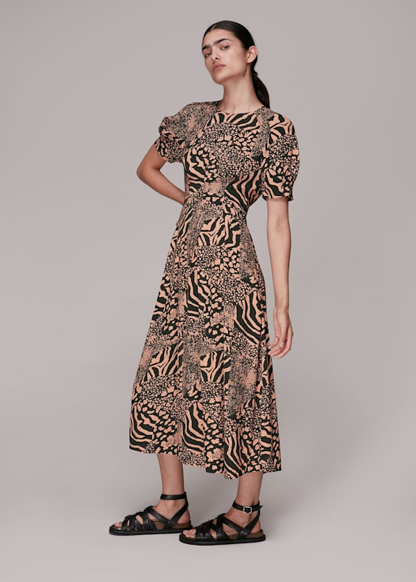 Multicolour Anya Patchwork Animal Dress