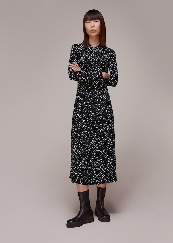 Multicolour Rumi Spot Jersey Dress