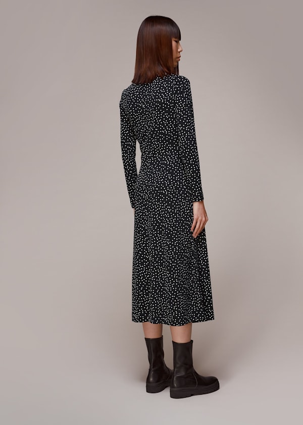 Multicolour Rumi Spot Jersey Dress