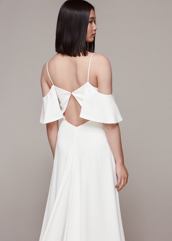 Ivory Esther Bardot Wedding Dress
