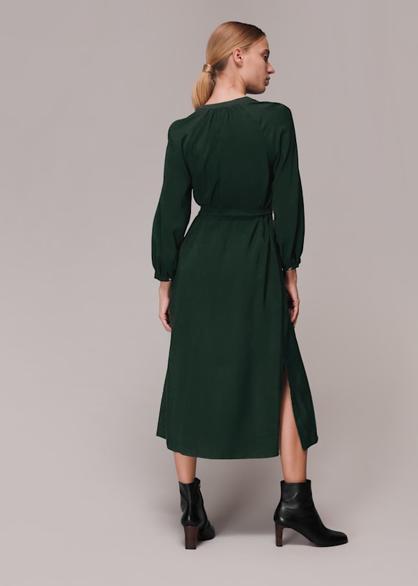 Dark Green Livi Midi Dress