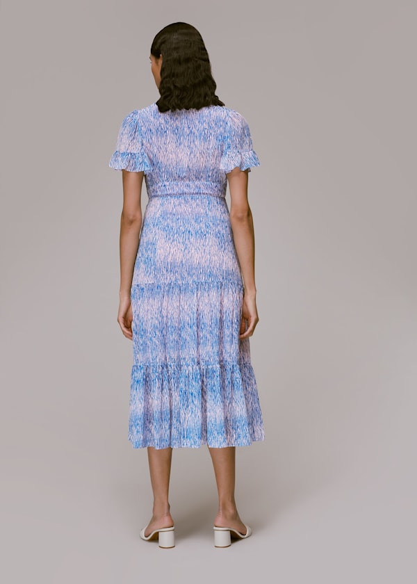 Multicolour Tiger Dobby Midi Dress
