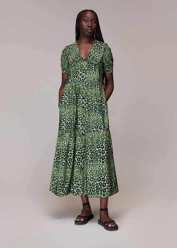Multicolour Fluro Animal Collar Dress