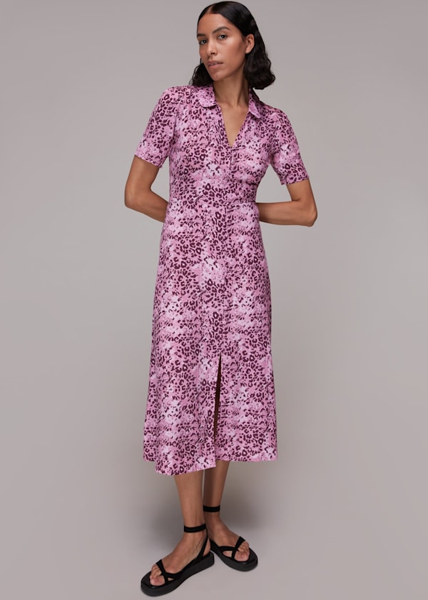 Rowan Hyena Spot Midi Dress