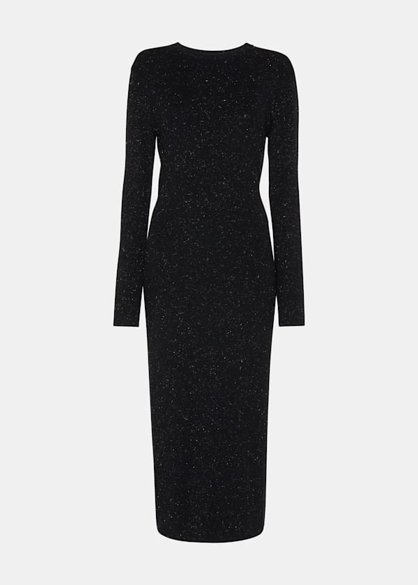 Black Annie Sparkle Knit Dress