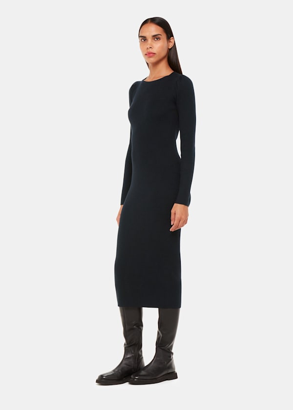 Cut Out Twist Knitted Dress