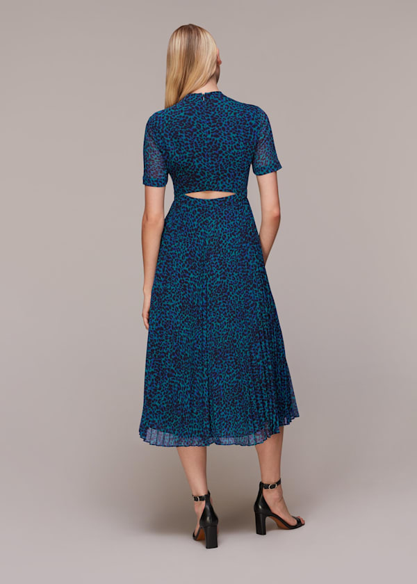 Forest Leopard Cut Out Dress