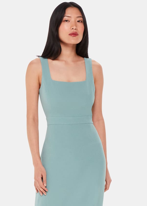 Sage Green Mila Square Neck Maxi Dress