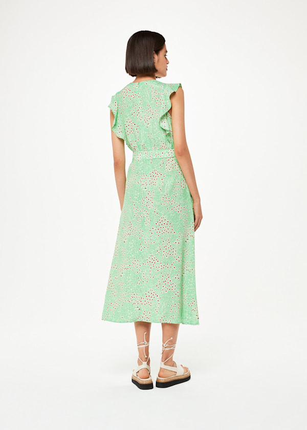 Green Sophie Daisy Meadow Midi Dress