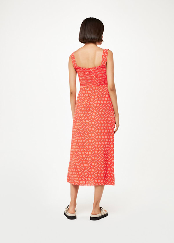 Red Flower Charm Macie Dress