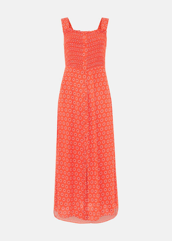 Red Flower Charm Macie Dress