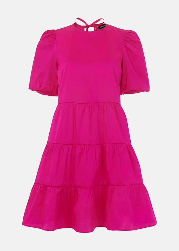 Pink Aubrey Tiered Dress