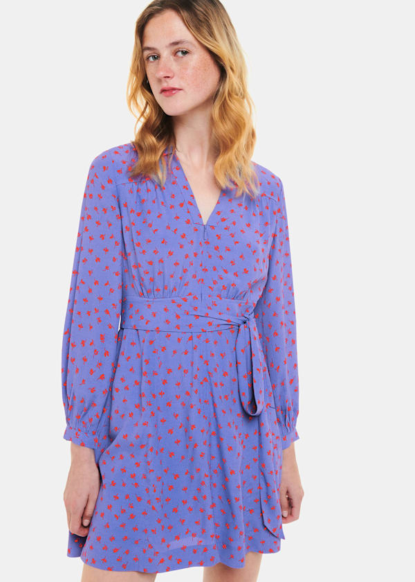 Scattered Petals Print Dress