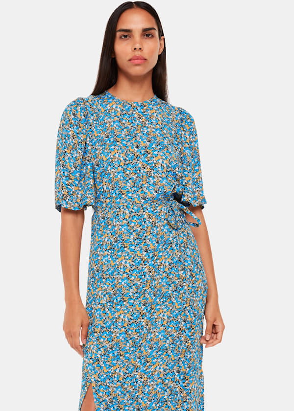 Multicolour Ditsy Bouquet Midi Dress