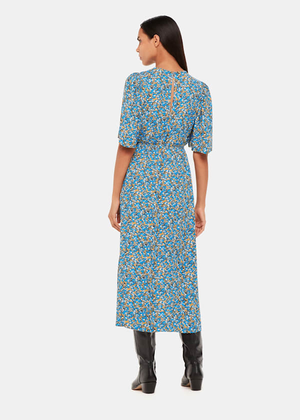 Multicolour Ditsy Bouquet Midi Dress
