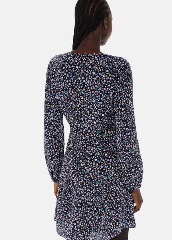 Black Painted Garden Dress
