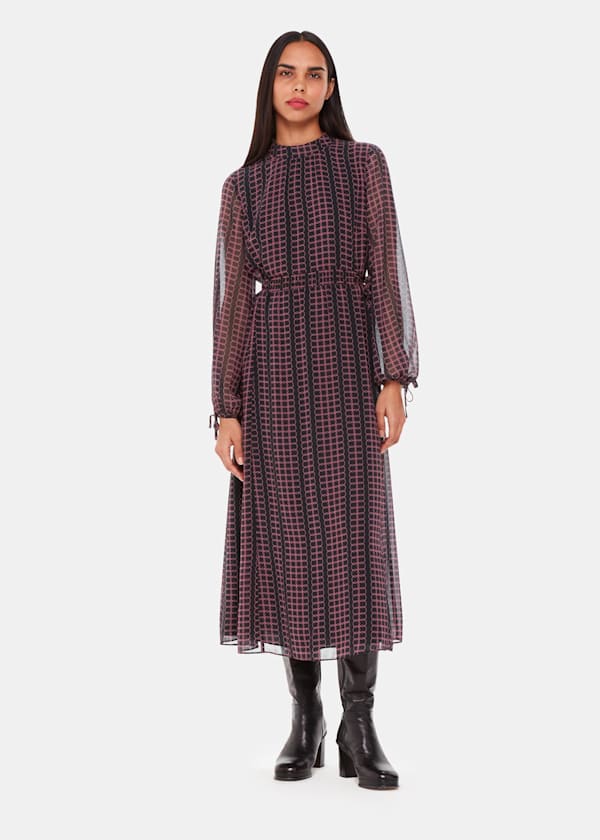 Black Circle Link Ivy Dress