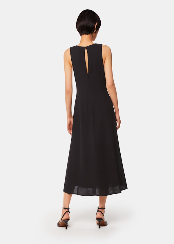 Black Alexia Midi Dress