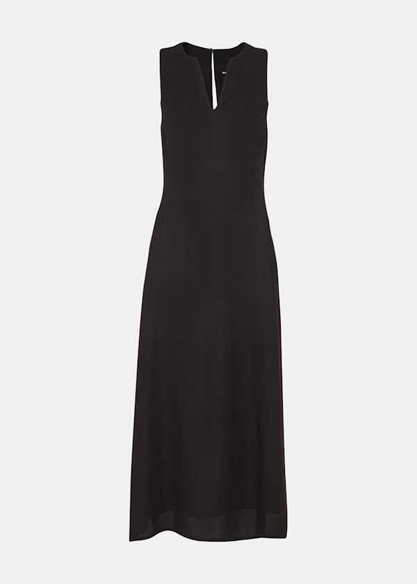 Black Alexia Midi Dress