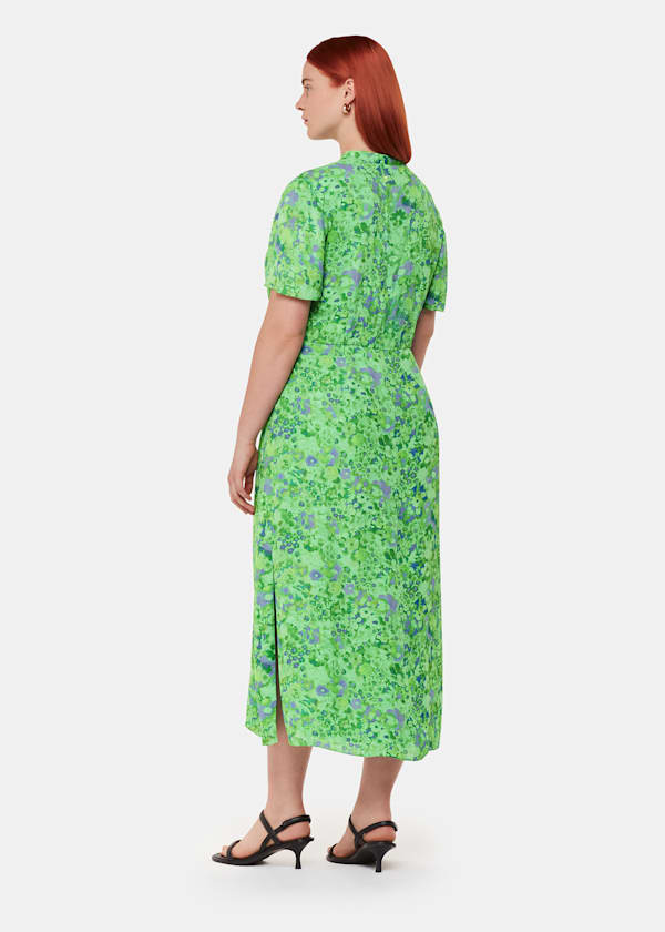 Green Lucid Floral Bonnie Dress