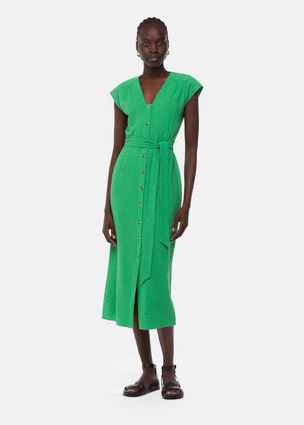 Green Misty Midi Dress